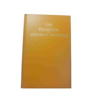 1981 Yearbook‎ of Jehovah's Witnesses Hardcover Vintage Religious Publication